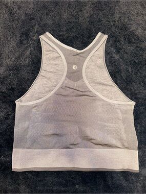 lululemon athletica Light Gray Racerback Sports Bra